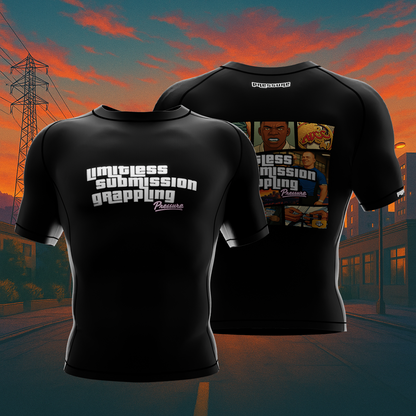 Limitless Submission Grappling GTA Cover Rashguard